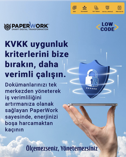 paperworkbpmtr's tweet photo. KVKK uygunluk kriterlerini bize bırakın, daha verimli çalışın.

Dokümanlarınızı tek merkezden yöneterek iş verimliliğini artırmanıza olanak sağlayan PaperWork sayesinde, enerjinizi boşa harcamaktan kaçının: https://t.co/NAiIqjDTO4  

#dijitaldönüşüm #bpm #paperwork #işakışı #lowcode