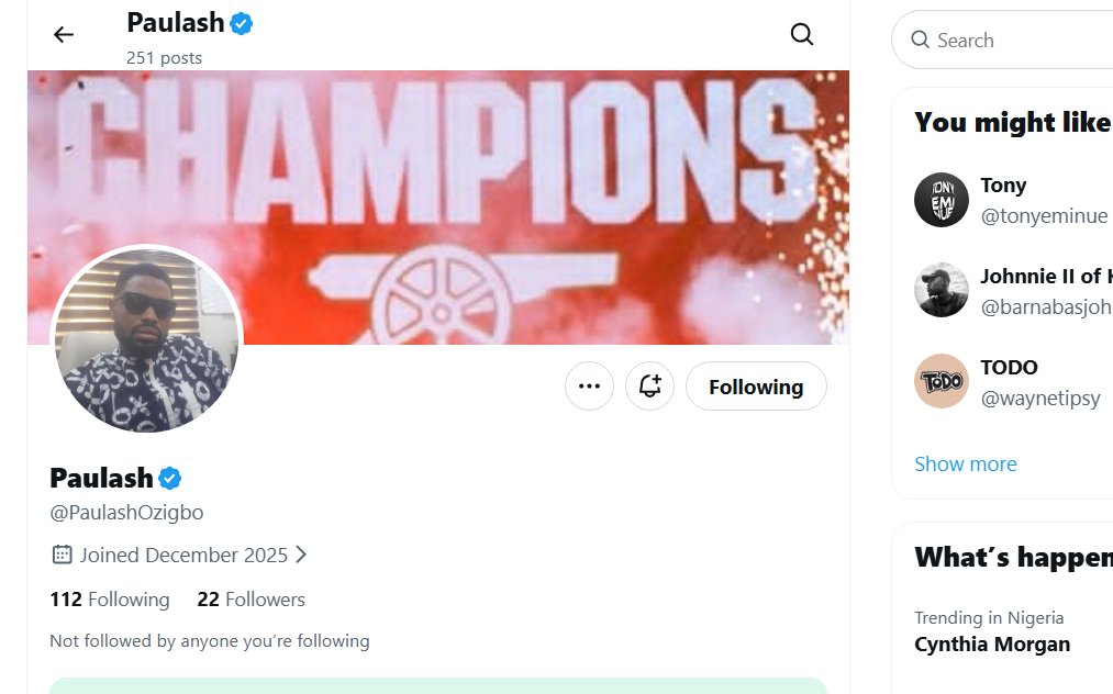 Ekarume Ochuko tweet media