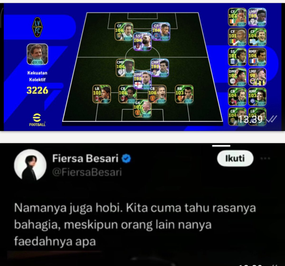 isnandoang's tweet photo. @wismangan_turu @txtdrefootball ☺️ https://t.co/qnDzlAEGZF