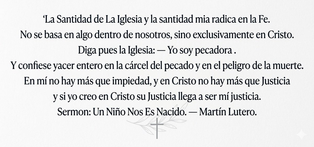 YoSoyEl777's tweet photo. Confesemos que somos pecadores y tengamos Fe en Cristo y Su Justicia se nos será contada como propia y nuestros pecados serán perdonados.
#SolaFide 🙏🏼 #SolusChristus ✝️ https://t.co/kl3nfZ0bad