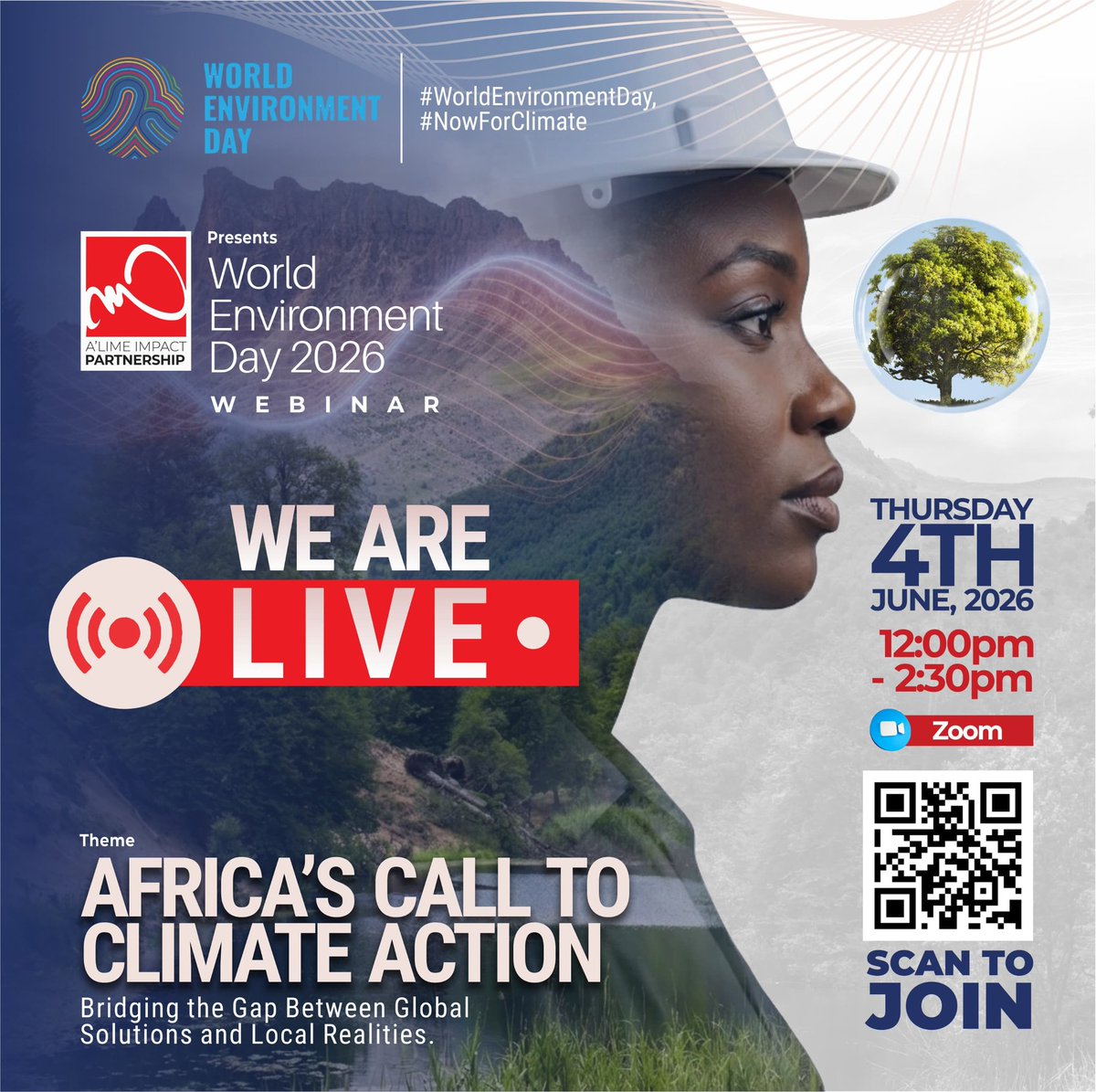Alimeimpact's tweet photo. @UNEP And We Are Live!

Join the conversation!

Scan the QR code or click the link in our bio and be part of this important discussion on driving sustainable change across Africa. #NowForClimate #ClimateAction #WorldEnvironmentDay https://t.co/khMI2rAZcD