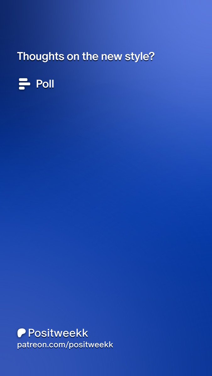 Positweekk's tweet photo. Please come and vote! I am really curious as to whether you guys like the new style
 
https://t.co/XrCrQVv35z https://t.co/ar3Wysg6vH