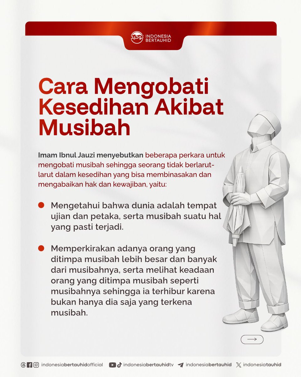 indonesiatauhid's tweet photo. 🌿 Setiap musibah membawa rasa sedih, dan itu adalah bagian dari perjalanan hidup.

Mengingat bahwa dunia adalah tempat ujian, melihat besarnya nikmat yang masih tersisa,

Simak Selengkapnya:
https://t.co/3Z1NGDIoyZ https://t.co/newWSVKI6y
