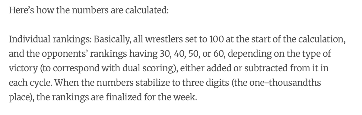 MatSavant's tweet photo. I'm aware of the Dual Impact Index as I've followed you for a while, but I don't honestly understand it. I just went back and read the description, and I still don't understand it.  

For TPAR, if I look at heavyweight I see Isaac Trumble with +4.9. Taye is +4.5 and AJ is +3.9.  So if I replace my team from AJ to Isaac, I can expect to score 1.0 points more per dual, on average (3.9 to 4.9).  If I replaced AJ with Taye, I would only expect 0.6 points more, on average. 

When I look at Dual Impact Index, what does it mean?  I see that Taye and AJ are both above Isaac, with scores ranging from 154 to 160.  But I can't honestly tell you what it means.  It seems like it takes into account opponent quality, as well as margin of victory.  So that's similar, but beyond that I'm not sure.
