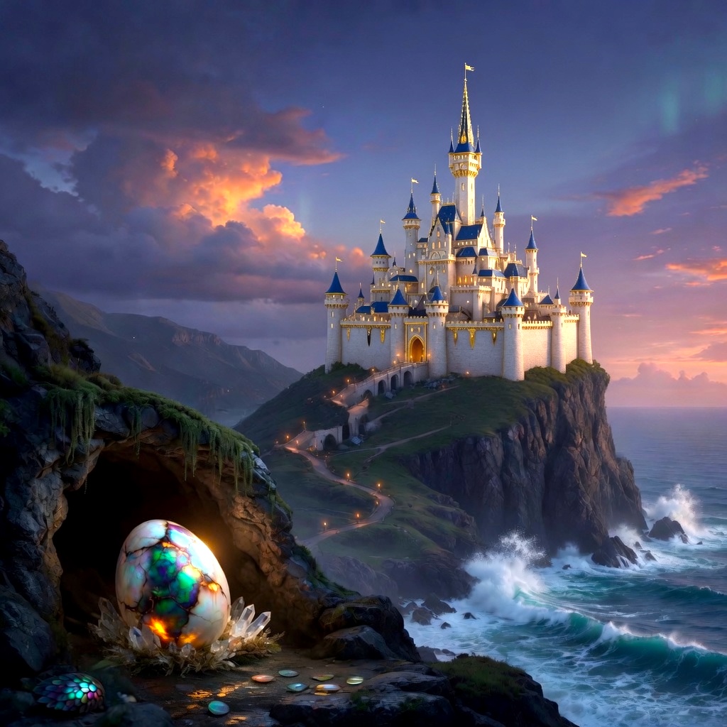 Once upon a time... There was a shining castle on a hill. Everyone ...