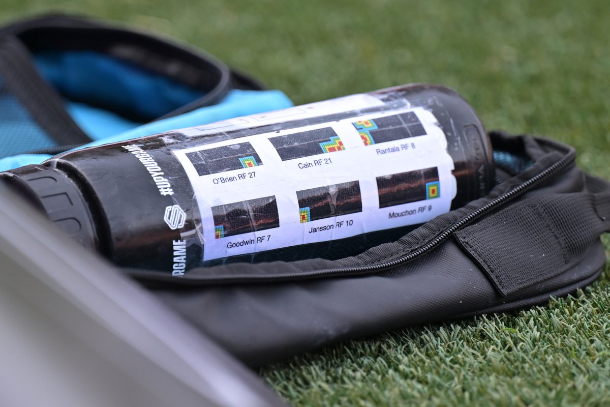 RichSCawley's tweet photo. Sophie Whitehouse's water bottle. 

#cafc keeper kept looking at it before each penalty.

📷 @KGtopsnapper https://t.co/rTUBzXIW5D