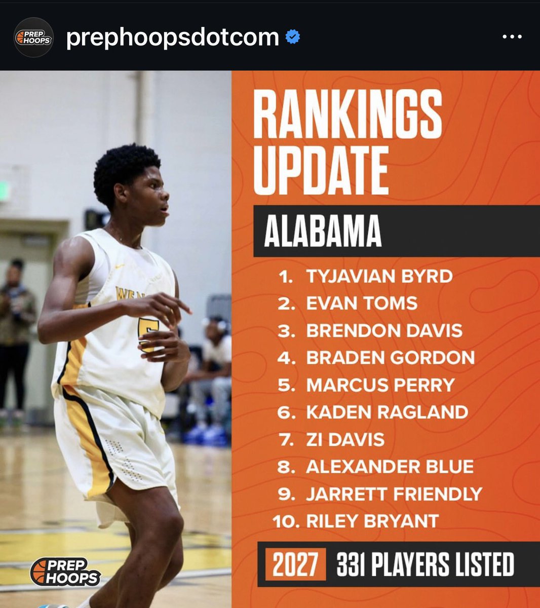 THS_BBasketball's tweet photo. Congratulations to @rileybryant2027  for being recognized by @PrepHoopsAL,,  The Job is not done,, Keep Working #SeparationSummer  #JustWork https://t.co/xRzBauxJqh