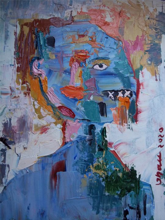 josehauserv's tweet photo. Art of the Day! "abstract face". Buy at: https://t.co/Kw9RxzhZHy https://t.co/YgDNnseHbd
