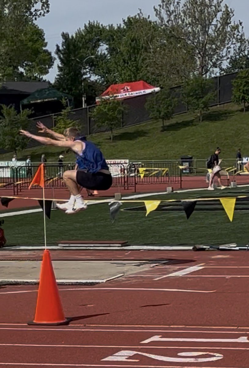 HPCSTORM's tweet photo. HPC long jumper, Brodey Spurling is off to a great start. After the two first flights he is sitting first. https://t.co/BNzyZGRWXD