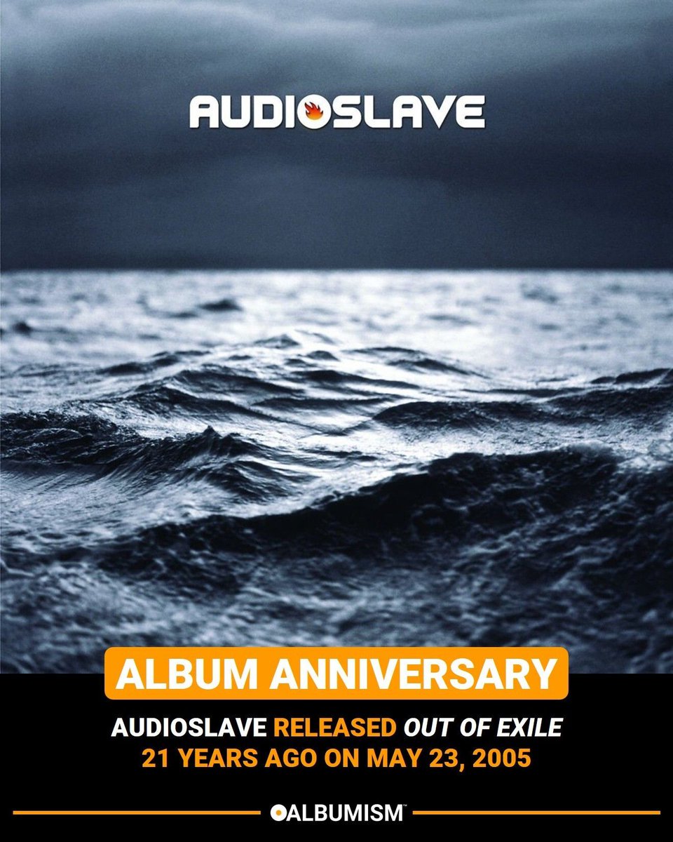 Albumism's tweet photo. Audioslave released ‘Out Of Exile’ 21 years ago on May 23, 2005 | Listen to the album + watch the official videos here: https://t.co/OY13qRlOF9 https://t.co/xGXbmL84SC