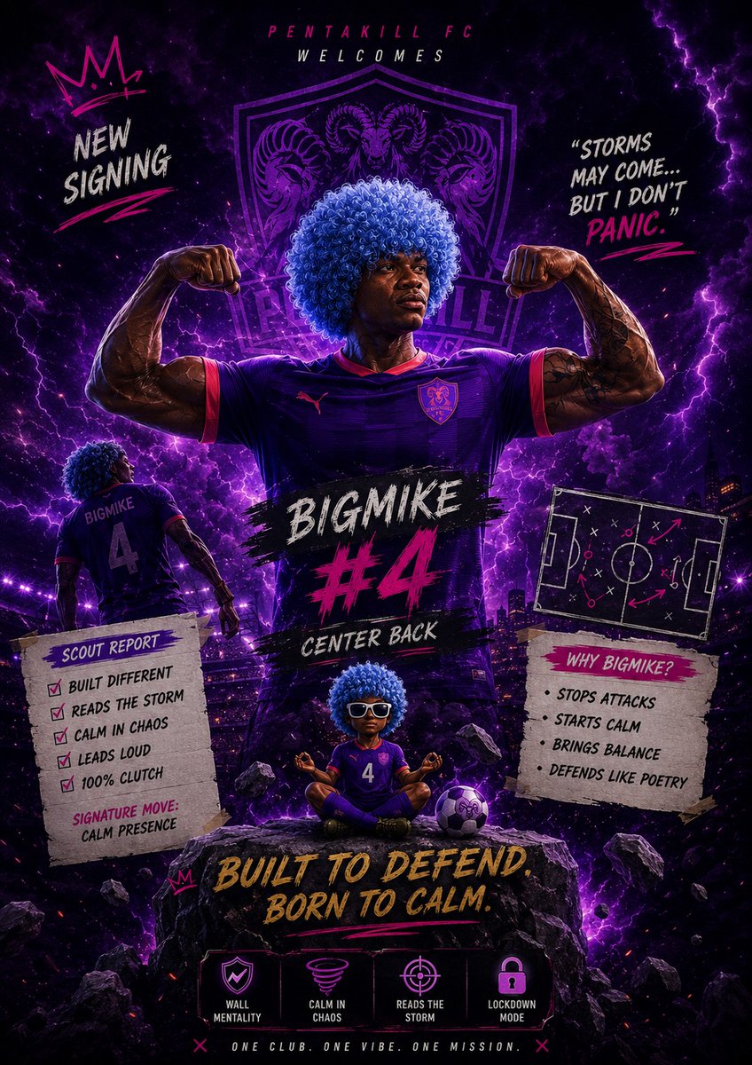 pentakillfc's tweet photo. Mid-season reinforcements are here. ⚔️

The Assassin’s strengthen the squad for the second half of the BPCL season with three new additions:

Reece — Midfielder
Emmanuel — Midfielder
Bigmike — Center Back

Fresh energy. More depth. Same ambition.

Welcome to PentakillFC. 💙 https://t.co/r8mg1YzQ1r