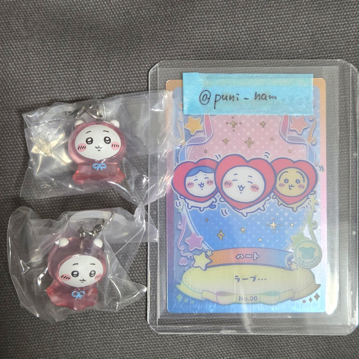 puni_ham's tweet photo. 【交換】ちいかわ めじるしアクセサリー3

求:ハチワレ、うさぎ
譲:ちいかわ×2

郵送での交換希望

コンプ目的のため切実に探しております。
お心あたりのある方はご検討よろしくお願いいたします。 https://t.co/LcSgc9Z92o