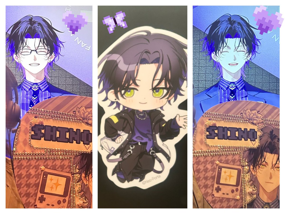 mirin_8306's tweet photo. シノさんからの神提案でニパって笑顔でメガネありなし両方とも撮れてハッピーすぎました😇🙌
1分でめっちゃ詰め込んで話せて良かったです🥲
最後の滑り込みギィー君も大満足！笑
ほんとに最高の時間をありがとうございます😭
うちわにあるミストブルーム伝え忘れた😶
 #UNKNOCK麻倉シノ2026 https://t.co/g5OVWorhOu