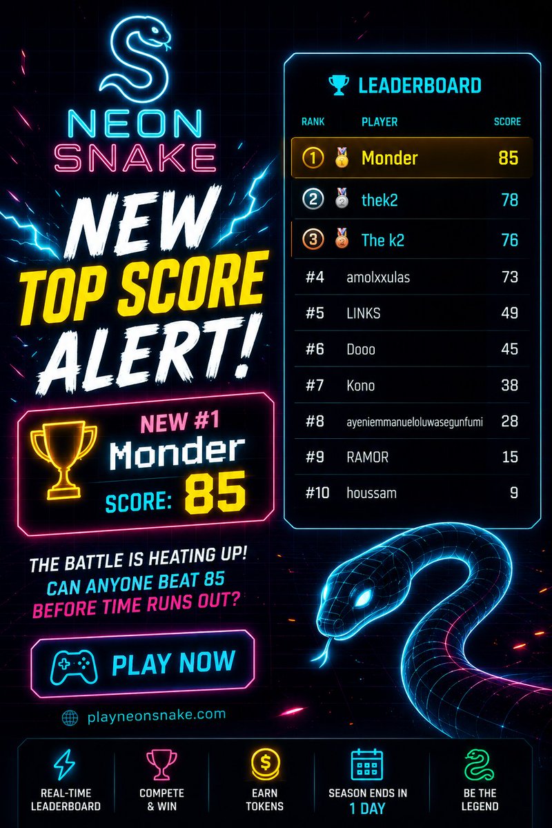 NeonSnakeGame tweet media
