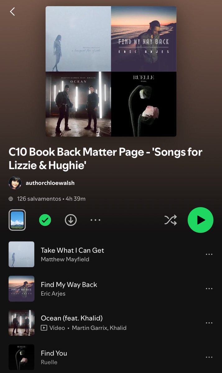 updatestommenbr's tweet photo. 🚨| SERÁ QUE O ANÚNCIO ESTÁ CHEGANDO? Chloe Walsh criou uma playlist intitulada “Página de conteúdo extra de C10 — Músicas para Lizzie & Hughie” e segue atualizando a seleção de faixas. Até o momento desta publicação, a playlist já conta com 4h43 de músicas.

O termo “back matter” é usado para se referir à parte final de um livro, geralmente dedicada a conteúdos extras, playlists, agradecimentos e materiais complementares. O detalhe chamou atenção dos fãs, que começaram a especular que o aguardado C10 pode estar cada vez mais perto de ser finalizado.

Será que finalmente teremos novidades oficiais em breve?