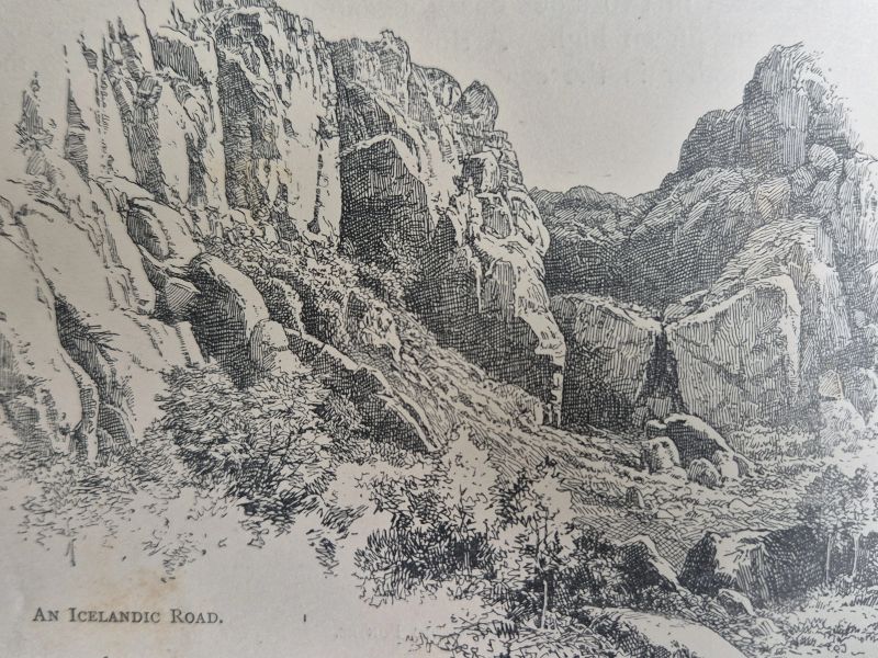 IcelandF1GP's tweet photo. Icelandic Civil Engineering. 'Icelandic Pictures drawn with Pen and Pencil' of 1893 - An Icelandic Road https://t.co/hEpKzgqtYy