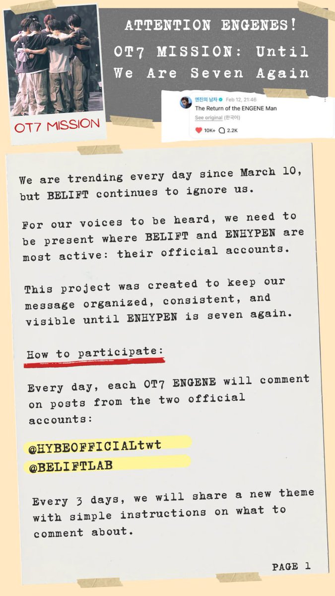 OT7 MISSION tweet media