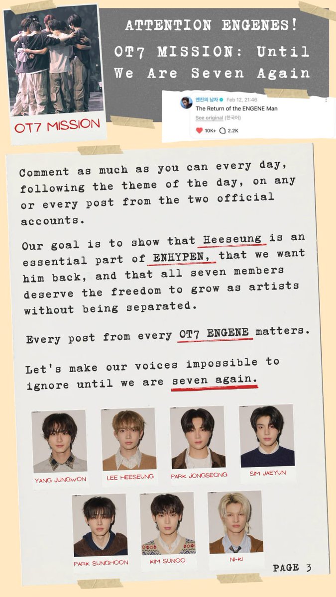OT7 MISSION tweet media