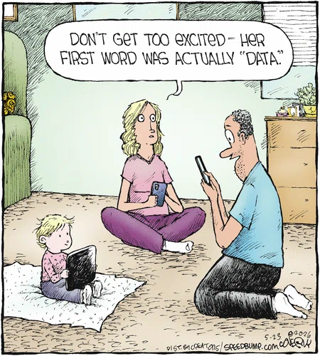 DalePederson's tweet photo. #Saturday the #zeitgeist is #front and #center in two #comics #today.
First it's "Speed Bump" by Dave Coverly with #WordPlay by a #digital #age #baby that dissapoints #Dad.
Second it's "9 to 5" by Harley Schwadron with a #SignOfTheTimes for a #Preacher.
#GoodLuck out there y'all! https://t.co/Jlp8rVQYpo