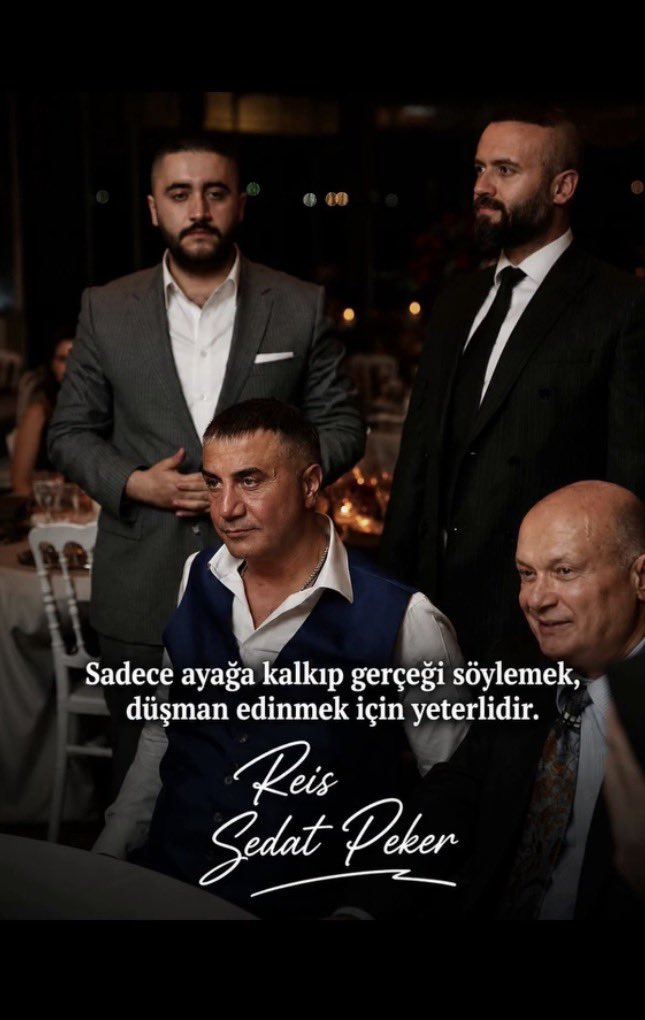 bekiryucall's tweet photo. Hayata korkusuzca bakanlar ölümdende korkmazlar 

REİS SEDAT PEKER 
@sedat_peker https://t.co/XK9p8eDSND