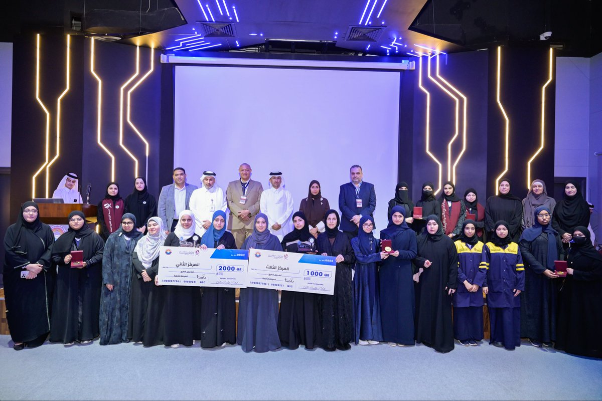 qscientific's tweet photo. لقطات من إبداعات طلبة المرحلة الثانوية ضمن المعرض العلمي التاسع لمسابقة “باحث وابتكار” ✨🔬

أفكار مبتكرة ومشاريع مميزة قدّمها الطلبة بكل شغف وإبداع، في أجواء مليئة بالحماس والتنافس العلمي 👏🚀

نفخر بهذه العقول الواعدة التي تصنع مستقبل الابتكار ✨ https://t.co/njqxh2ZBih