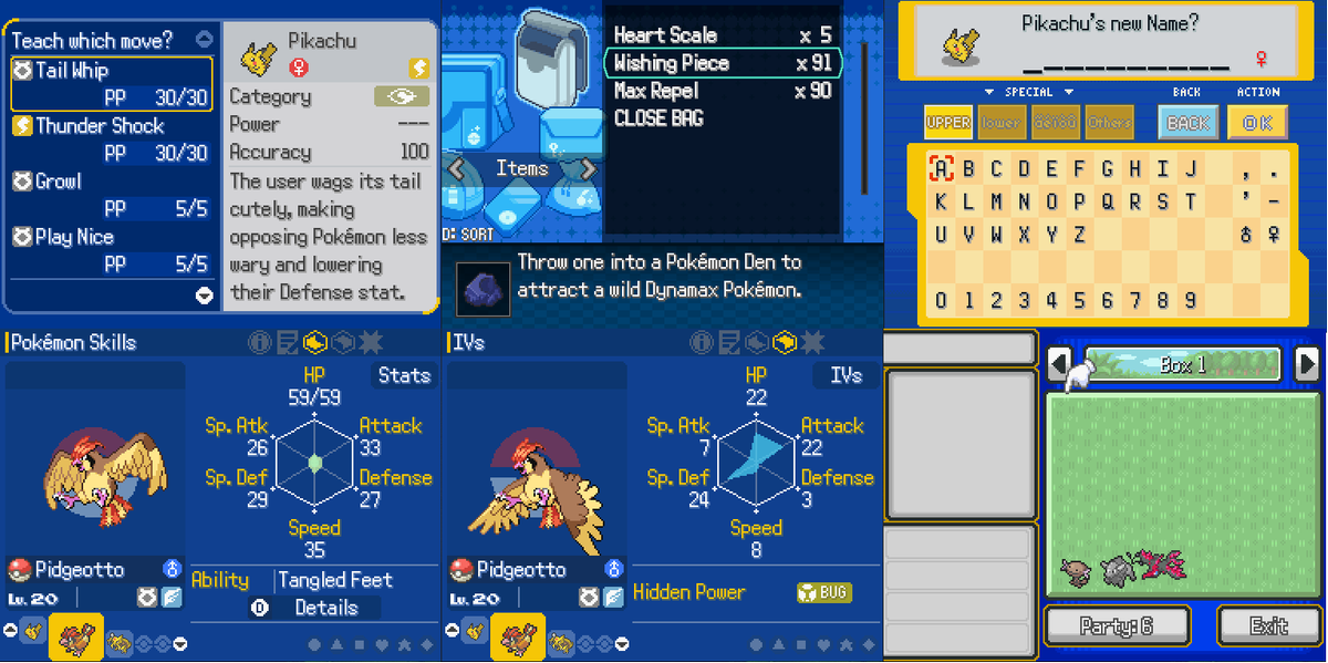 REALMiMsu's tweet photo. Pokémon Utopia v1.05 UI reworks läuft 👍
PC Storage könnte sich noch ändern ansonsten sehr happy. https://t.co/AarfPuLo5q