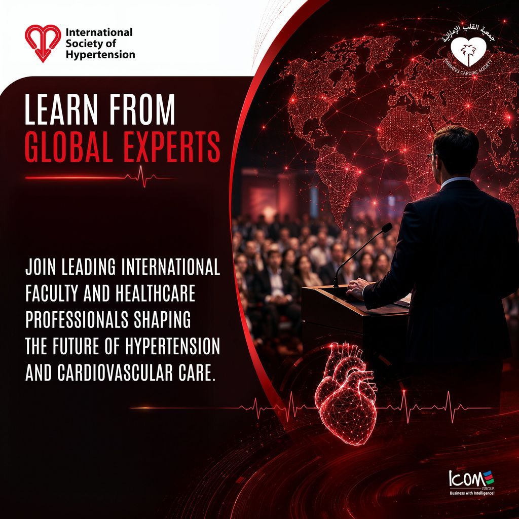 ISHBP's tweet photo. Why attend ISH-ECS 2026? 

It’s where hypertension will meet innovation, collaboration, and real-world clinical impact.

📍 InterContinental Dubai Festival City
📅 22–25 October 2026

Register now:
https://t.co/9G6kGszywY https://t.co/3kK3DODvYd
