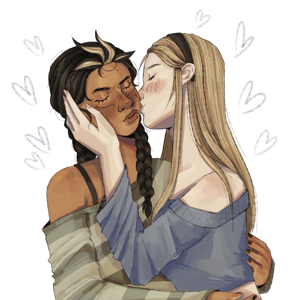 coolesterik's tweet photo. my illari and lux miis started dating for some reason... sun yuri ☀️ #overwatch #leagueoflegends https://t.co/VE6vnTtkni