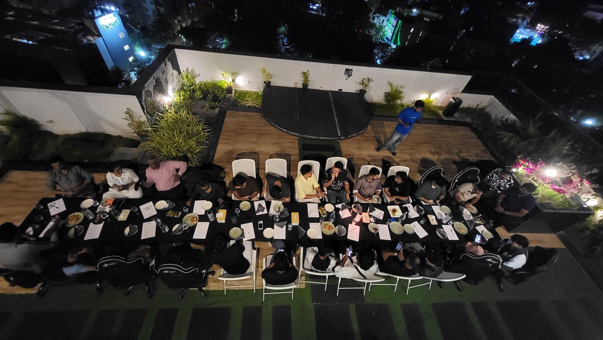 CrypTech_DK's tweet photo. Founder's Dinner at @BLRxZo 

A networking night with founders working on building different solutions in various sectors. 

Feels Zo Zo Zo! https://t.co/Nn7ivw4Ljc