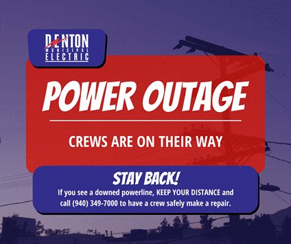 dmepower's tweet photo. DME is currently responding to an electrical outage in the area of Thunderbird Dr and Augusta Dr. https://t.co/KcV234F58x