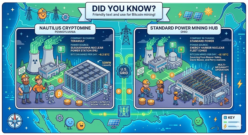 ITEngineer's tweet photo. It's amazing how many humans don't know that Bitcoin is  being mined in America using nuclear facilities power. Don't blindly believe people on TV do your own research ! 😁 https://t.co/NotGu5ENYN