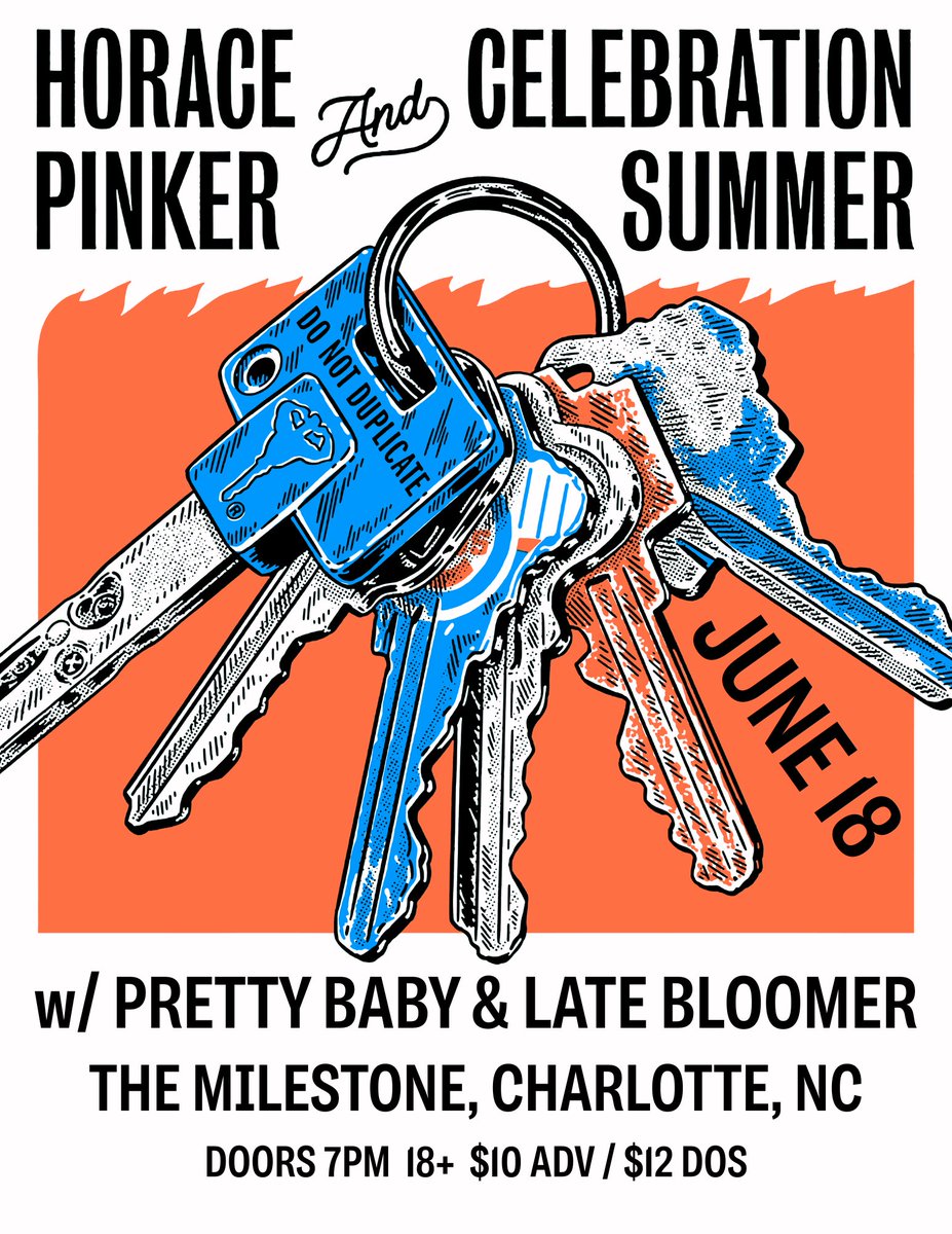 LateBloomerNC's tweet photo. Got new shirts for our upcoming gigs with Horace Pinker &amp; Celebration Summer. Lovingly designed &amp; printed by the amazing Bobby Michaud • Pick one up at the gig!!

6.18 @ The Milestone (Charlotte, NC)
6.19 @ Tribble’s (Piedmont, SC)
6.20 @ Local 506 (Chapel Hill, NC) https://t.co/6MIiMY9aKM