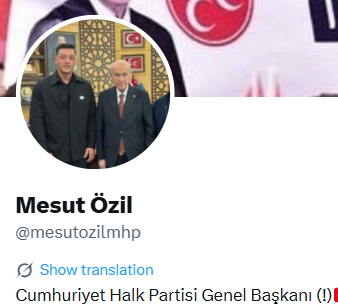 Mesut Özil tweet media