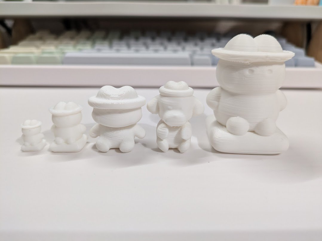 もちまろたちのせえくらべ。 #3dプリンター #a1mini