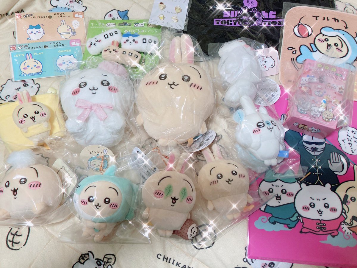 うちのサンキューバッグはこのような中身。うさぎ多め✨ 持ってるのと