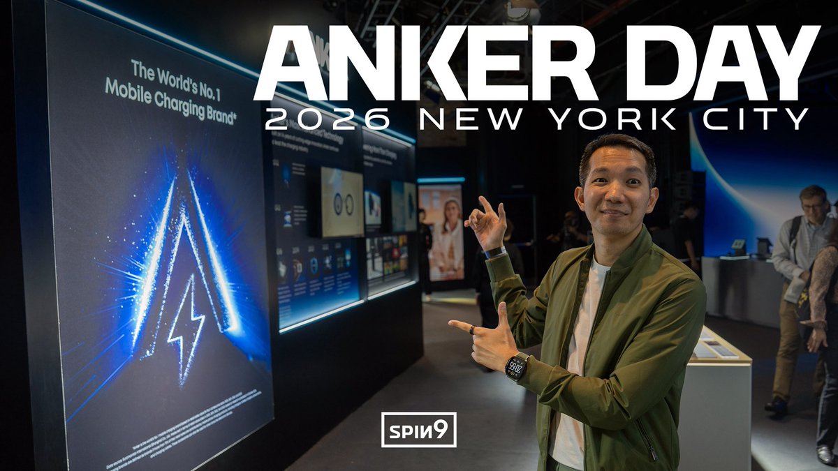 spin9's tweet photo. พาชมจักรวาล ANKER — เปิดตัวของใหม่ครบทั้ง ANKER, soundcore, eufy ในงาน ANKER Day 2026
https://t.co/ijl6oYbIXM https://t.co/O6lGeqqXVk