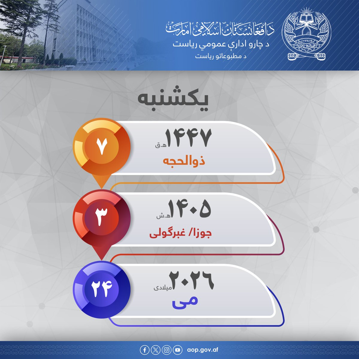 ریاست عمومی اداره امور ا.ا.ا tweet media