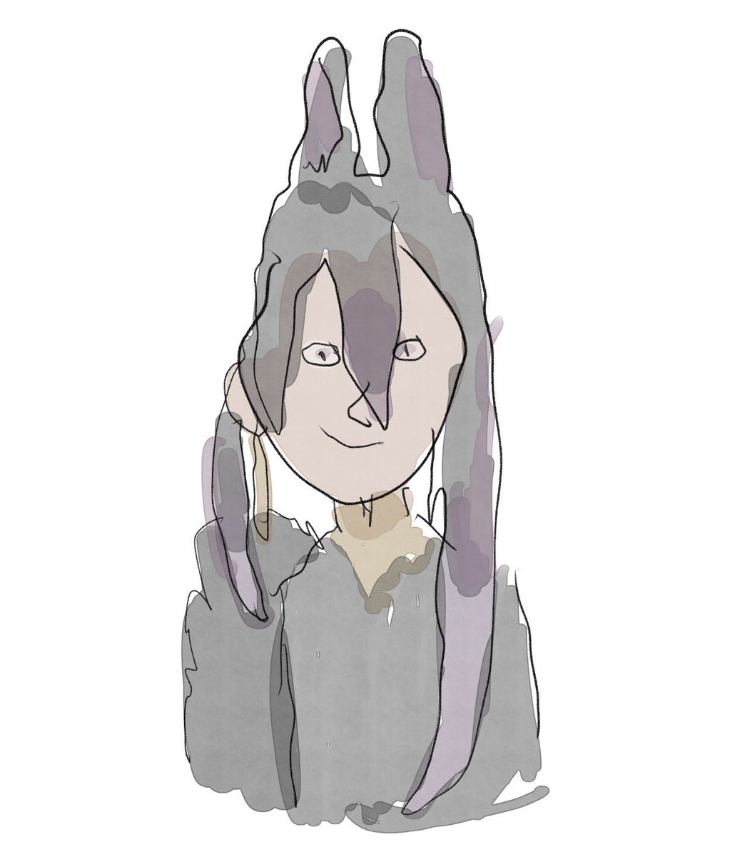 「左手ぐら」|時のイラスト