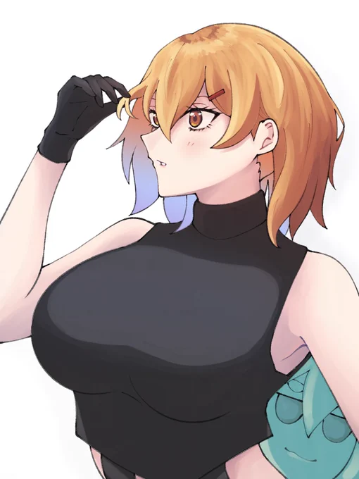 髪いじりカレンさん