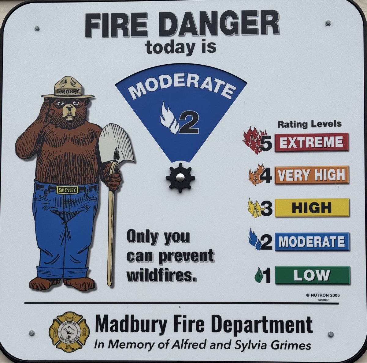 Roundlights's tweet photo. Fire Danger - 5/23/2026 https://t.co/a94jMqTyud