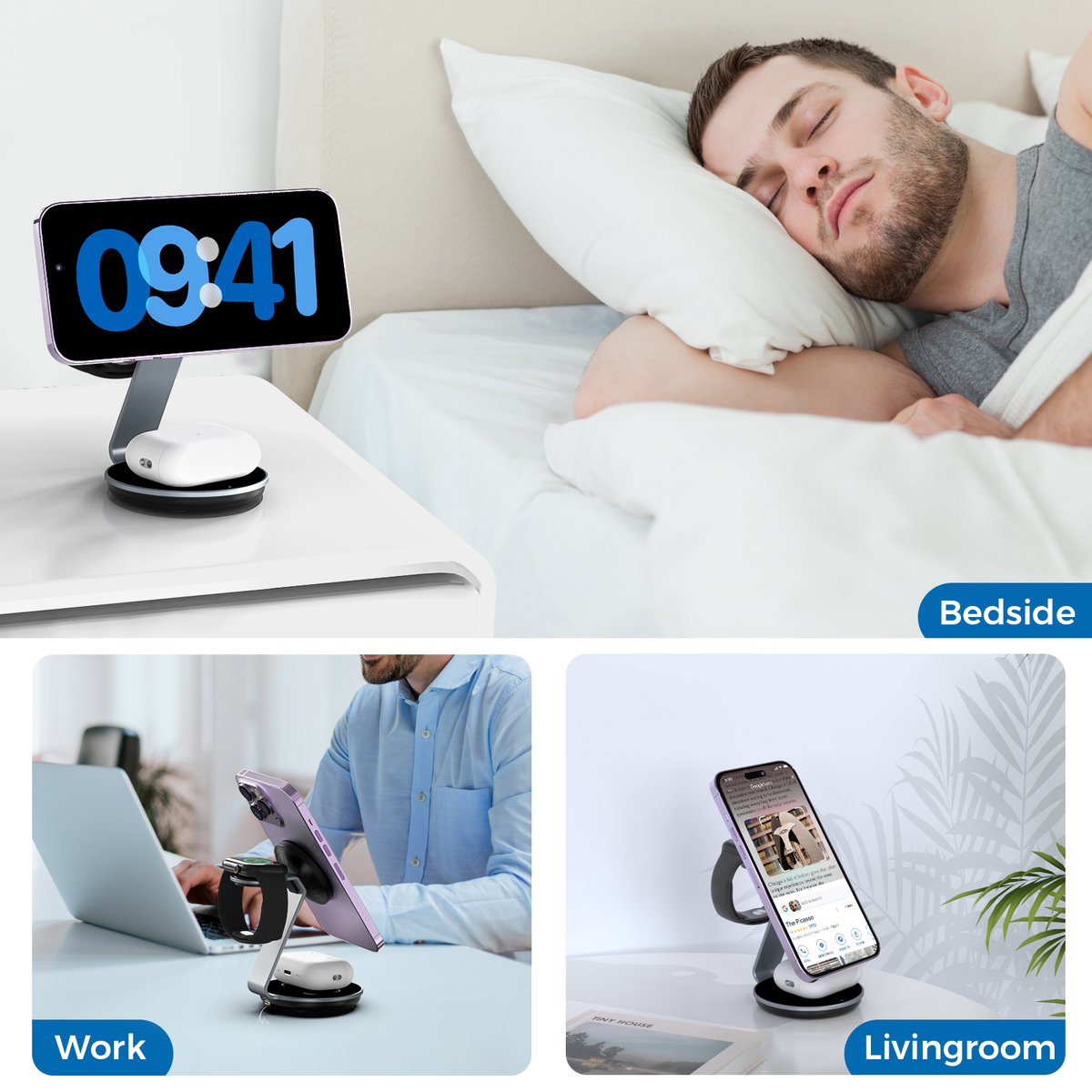 Kingzytech1's tweet photo. ⚡ Power up your entire Apple ecosystem in one place! 🍏🔋
✨ 3-in-1 Charging
📱 Magnetic wireless charging for iPhone
⌚ Dedicated charging for Apple Watch
🎧 Wireless charging for AirPods
🏠 Perfect for desk, office, or nightstand setup
Charge smarter. Stay powered. 🚀
#siyouni https://t.co/V4URuuk4y5