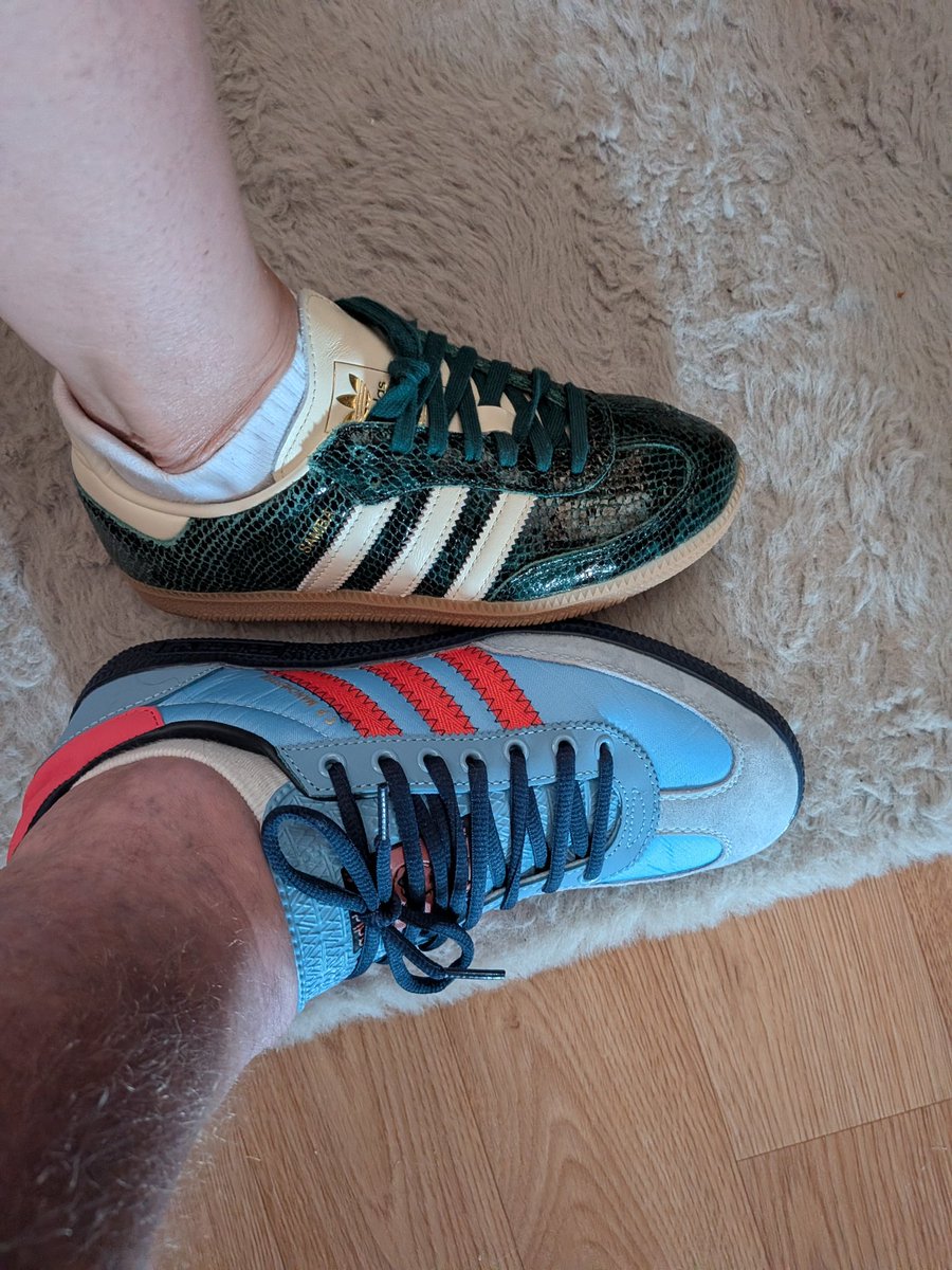 boo1871's tweet photo. @adiFamily_ Manchester CP for me Samba snake for the missus #adiFamily #3stripes2soles1love https://t.co/1cYDObdi2V
