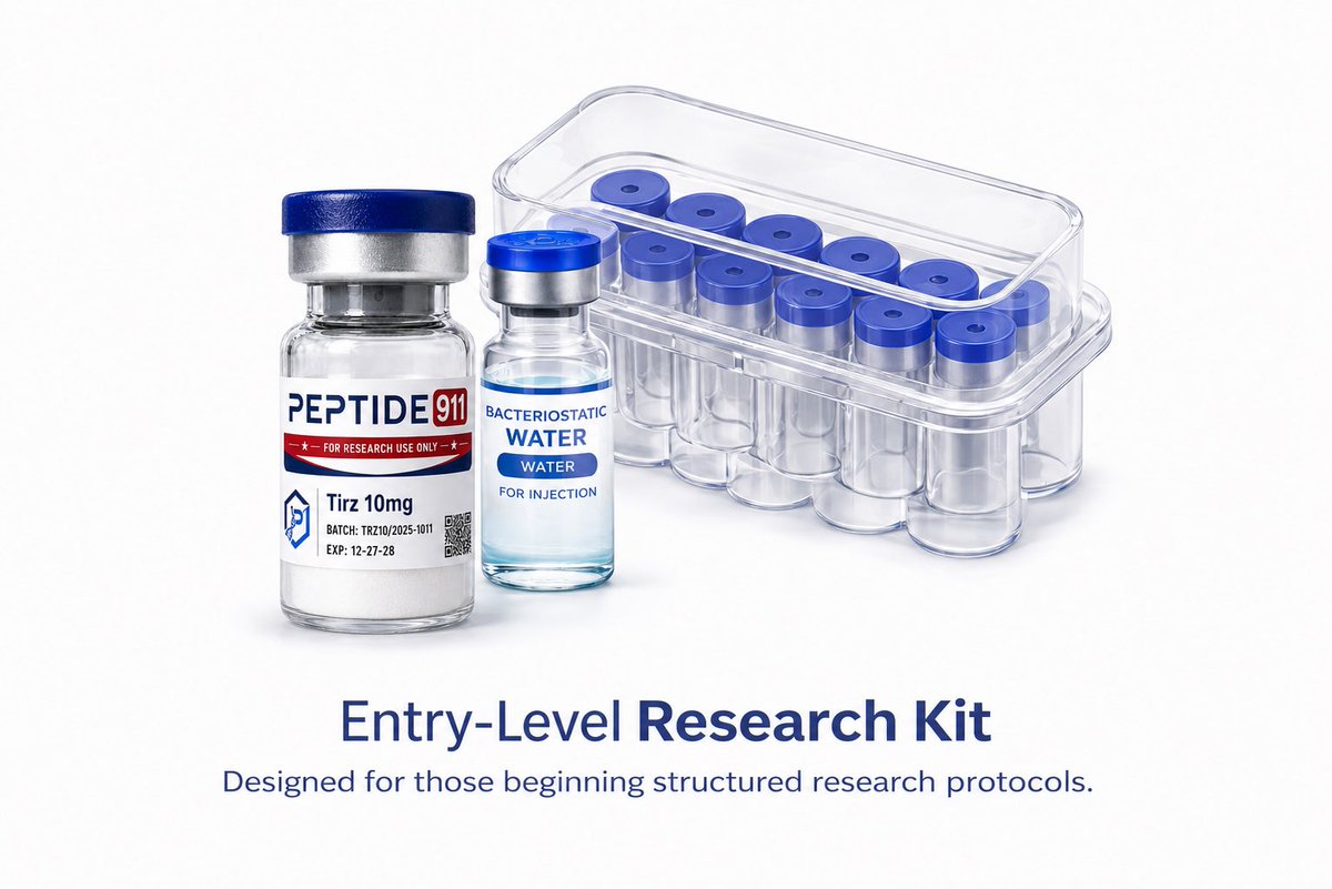 peptide911's tweet photo. New to peptide research? Our Entry Level Research Kits were built to create a simpler and more organized starting point for researchers entering the peptide space.

Read more:
https://t.co/TEsh3IYnFv

#PeptideResearch #ResearchPeptides #Peptide911 #LaboratoryResearch #Biotech https://t.co/qKlxzYkTZB
