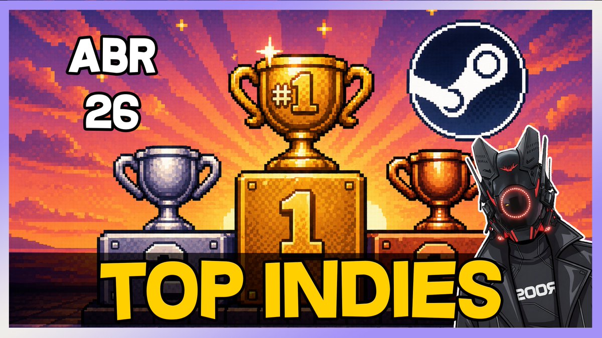 coder_cody's tweet photo. Ranking de videojuegos INDIE HISPANO lanzados en Steam en ABRIL 26

(video en los comentarios). https://t.co/MFnLy6lZlg