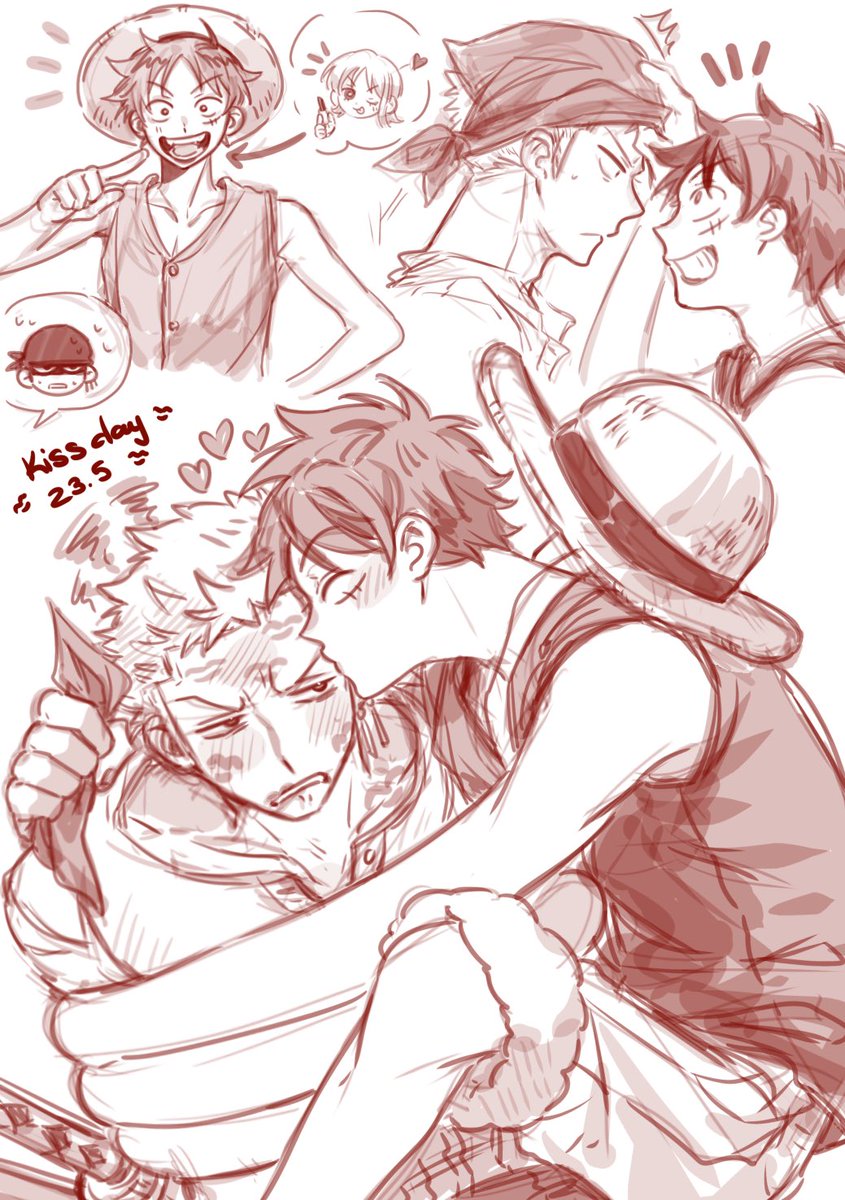0405Starlight's tweet photo. Happy Kiss Day!
#ZoLu #ゾロル https://t.co/dRhNZyrKac