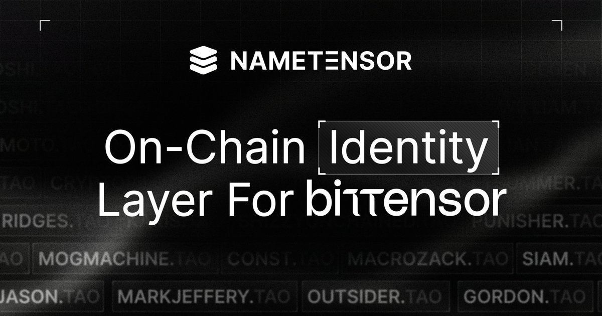 NameTensor tweet media