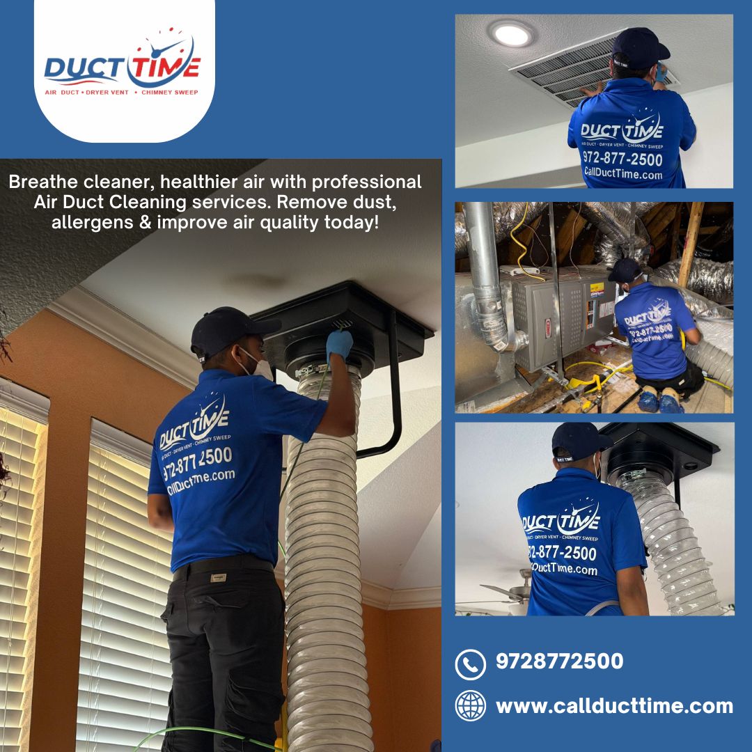 callducttime's tweet photo. 🌬️ Cleaner ducts = healthier air! 🏠✨
Remove dust, allergens &amp; pollutants with Duct Time’s professional air duct cleaning services. Breathe fresher and live better today! 💙

📞 972-877-2500
🌐 https://t.co/KuRXzeWROL
#AirDuctCleaning #CleanAir #HealthyHome #HVACCleaning https://t.co/dOsYs4yG32