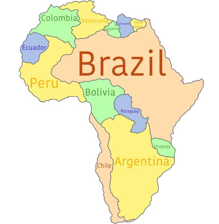 The True Size of Maps tweet media