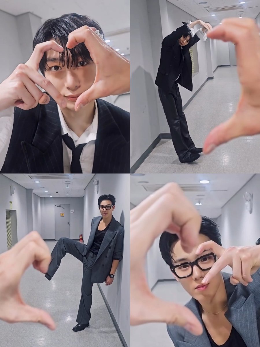 FROMHW2's tweet photo. 문짝즈 하트네컷 모음.zip #셔누 #형원 ♥︎ https://t.co/szh3yciegV