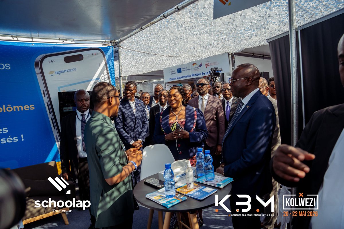 SCHOOLAP_'s tweet photo. #Katanga_Business_Meeting 7ème édition 2026 |📸

Représenté par notre Directeur Afrique Francophone, @labychrist, @SCHOOLAP_ a participé au #KBM à Kolwezi 🇨🇩

Deux journées d’échanges stratégiques autour de #SchoolapERP et #Diplomapps, avec la visite de plusieurs institutions, entreprises et acteurs du secteur éducatif, dont son Excellence Madame la Gouverneure du Lualaba Fifi Masuka et le Vice-Premier Ministre de l’économie Nationale Daniel Mukoko Samba.

Découvrez nos solutions : https://t.co/0xlfjDzbL0 | https://t.co/7b7ZdAzN0r 

#Schoolap #EdTech #TransformationDigitale #Afrique
